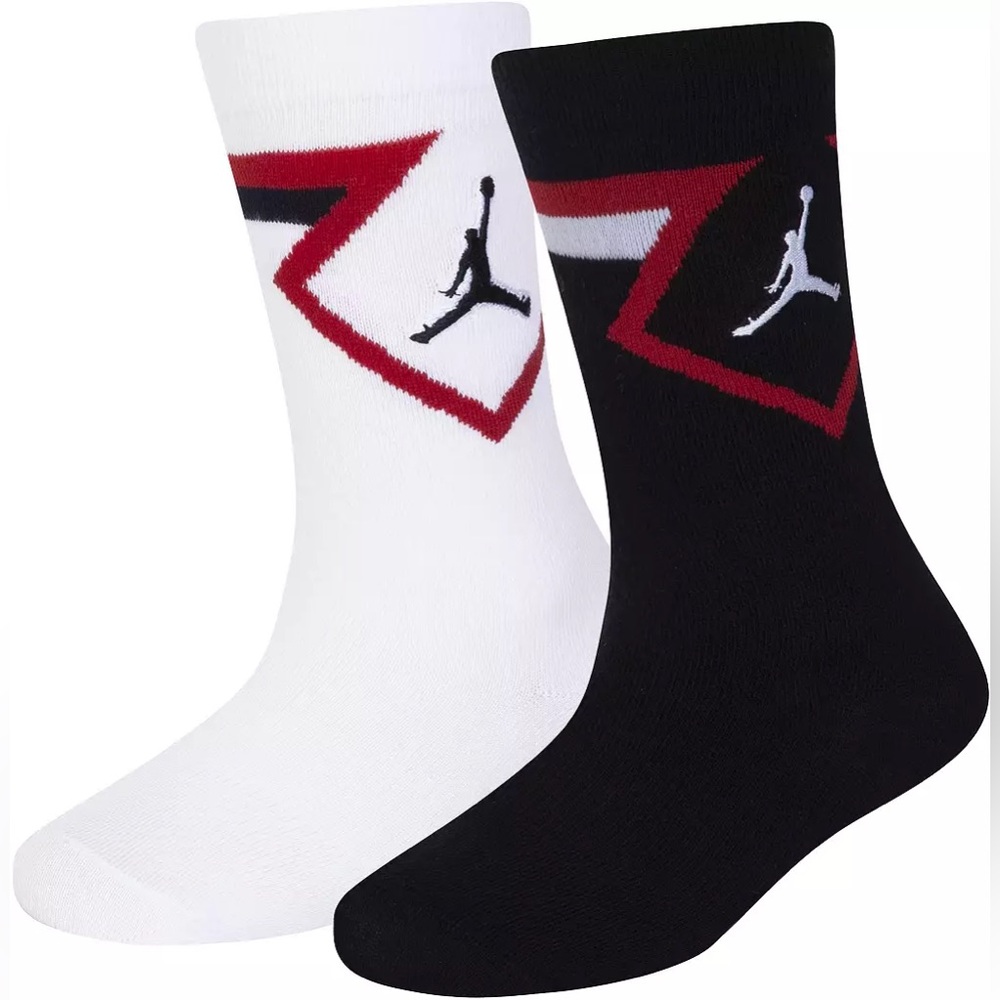 Jordan Kids' Diamond Crew Socks - 2 Pack—NWT